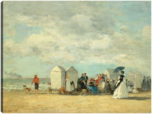 Escena de playa 1862 - Eugène Boudin