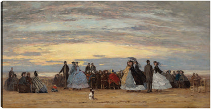 La playa de Villerville - Eugène Boudin