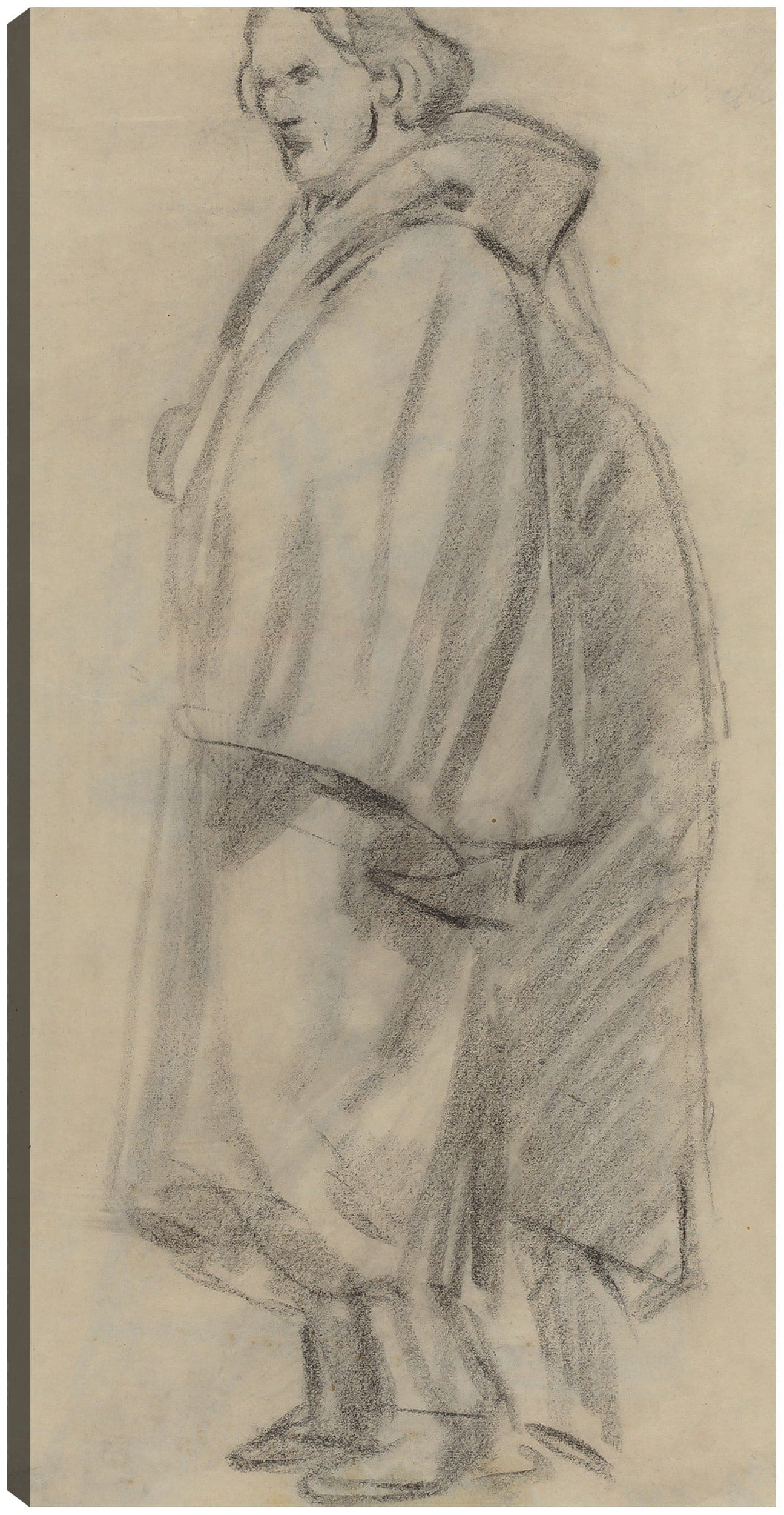 Hombre con capa (verso) (1852-1858) - Edouard Manet