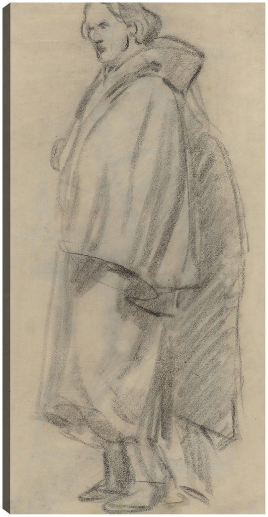Hombre con capa (verso) (1852-1858) - Edouard Manet