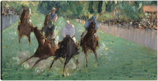 En las carreras (c. 1875) - Edouard Manet