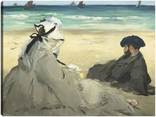 En la playa (1873) - Edouard Manet