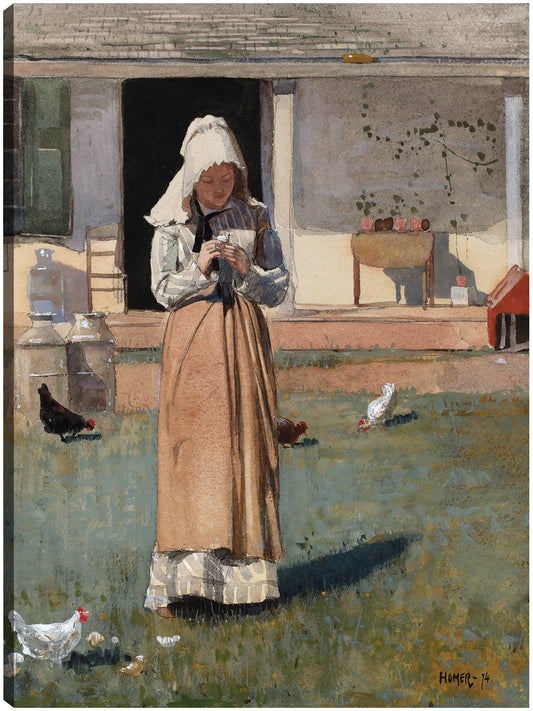 Un pollo enfermo (1874) - Winslow Homer