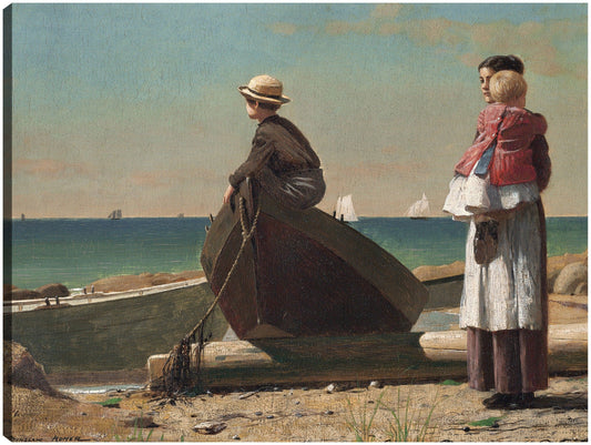 ¡Viene papá! (1873) - Winslow Homer