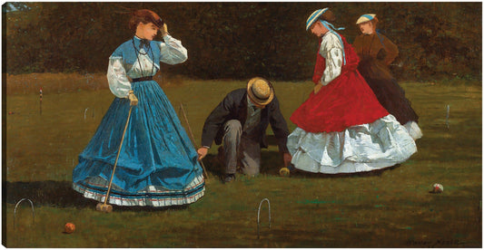 Escena de croquet (1866) - Winslow Homer