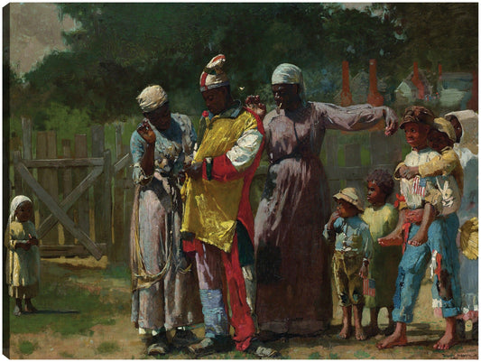 Vestirse para el carnaval (1877) - Winslow Homer