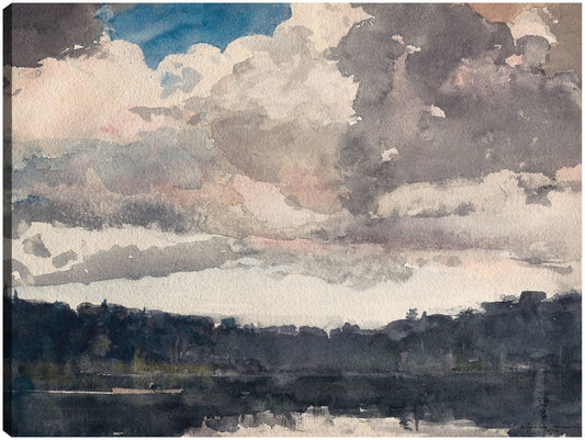 El barco solitario, North Woods Club, Adirondacks (1892) - Winslow Homer