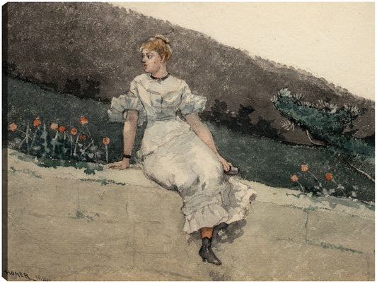 El muro del jardín (1880) - Winslow Homer