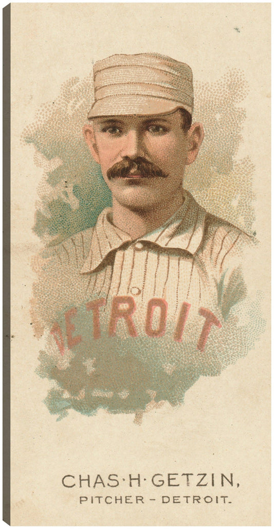 Charlie Getzien, Detroit Wolverines, retrato de tarjeta de béisbol - Library of Congress