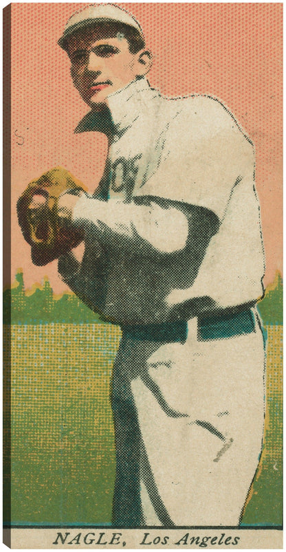 Nagle, equipo de Los Ángeles, retrato de tarjeta de béisbol - Library of Congress