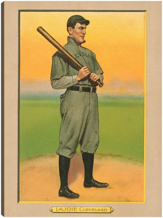 Nap Lajoie, Cleveland Naps, retrato de tarjeta de béisbol - Library of Congress