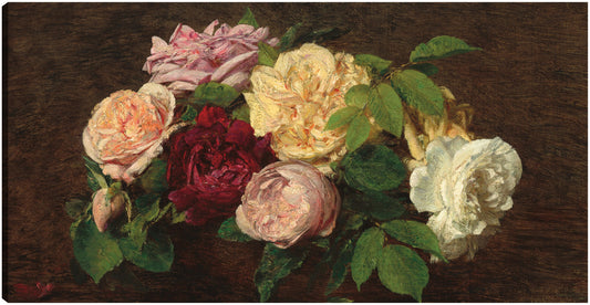 Rosas de Niza sobre una mesa, 1882 - Henri Fantin-Latour