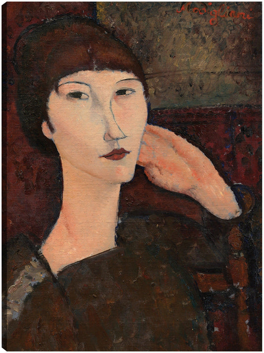 Adrienne (Mujer con flequillo), 1917 - Amedeo Modigliani