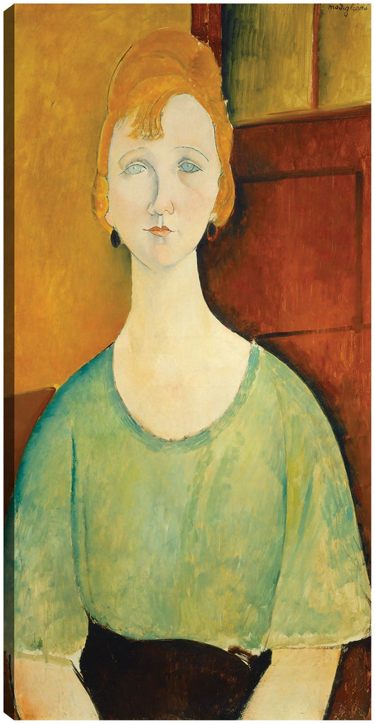 Chica con una blusa verde - Amedeo Modigliani