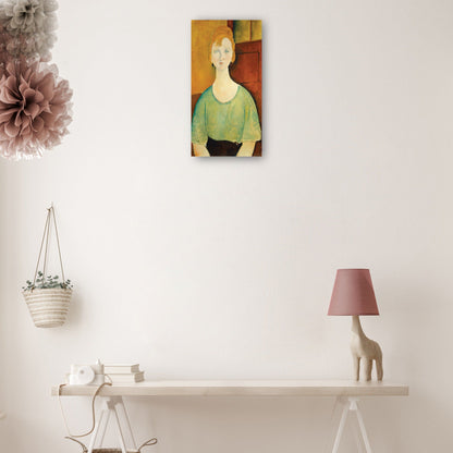 Chica con una blusa verde - Amedeo Modigliani