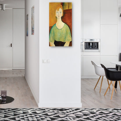 Chica con una blusa verde - Amedeo Modigliani