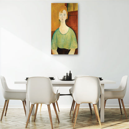 Chica con una blusa verde - Amedeo Modigliani