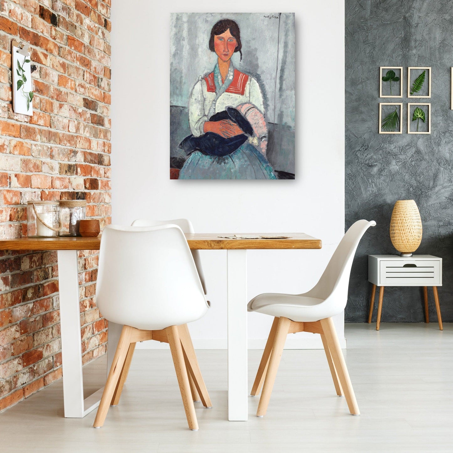 Mujer gitana con bebé - Amedeo Modigliani