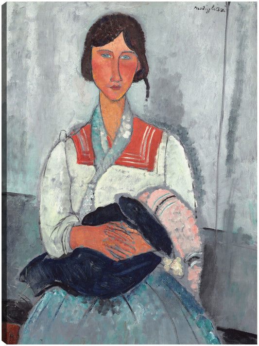 Mujer gitana con bebé - Amedeo Modigliani