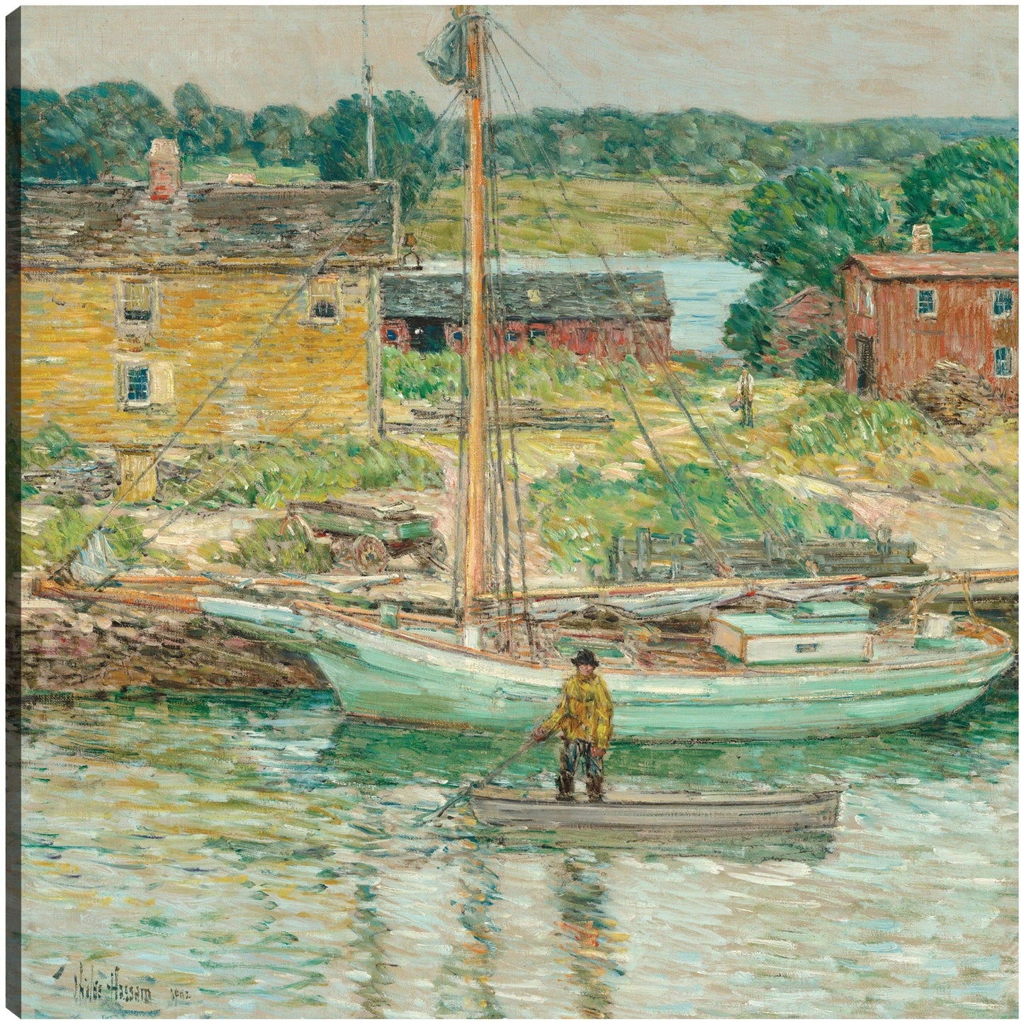 Balandra de ostras, Cos Cob, 1902 - Childe Hassam