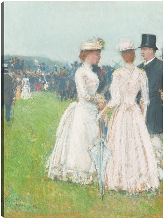 Au Grand Prix de Paris (En el Gran Premio de París), 1887 - Childe Hassam