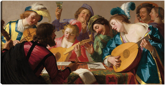 El concierto - Gerrit van Honthorst