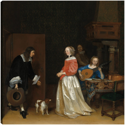 La visita del pretendiente, c. 1658 - Gerard ter Borch the Younger