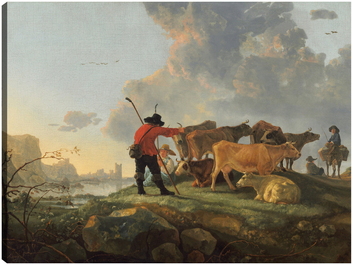 Pastores cuidando el ganado - Aelbert Cuyp