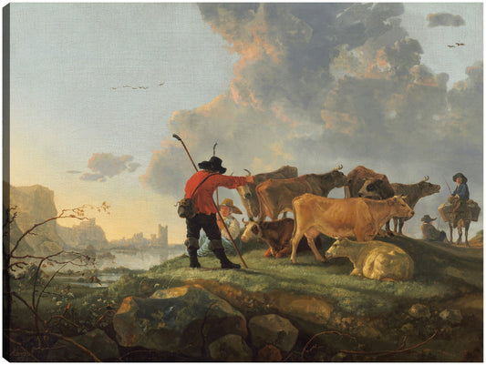 Pastores cuidando el ganado - Aelbert Cuyp