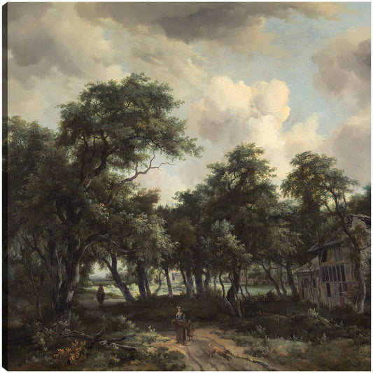 Cabaña entre árboles - Meindert Hobbema