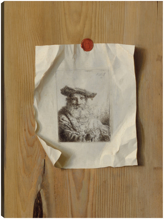 Trampantojo de un grabado de Ferdinand Bol, c. 1675 - Dutch or Flemish 17th Century