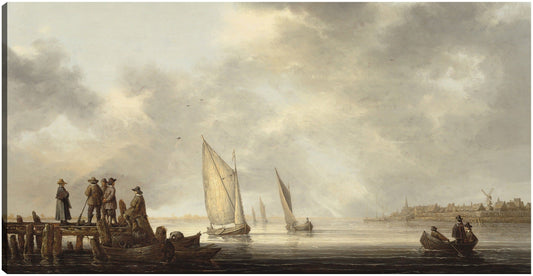 Un muelle con vistas a Dordrecht, principios de la década de 1640 - Aelbert Cuyp