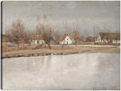 El estanque del pueblo en Ring, Zelanda (1890) - Laurits Andersen Ring