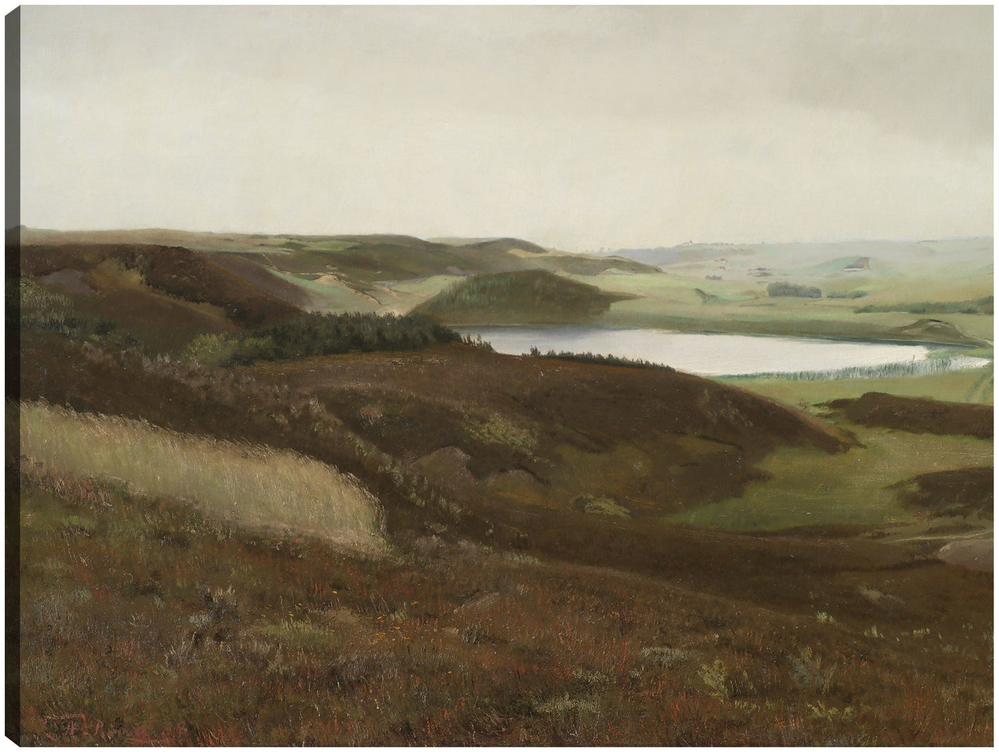Un paisaje cerca de Bryrup, Jutlandia (1888) - Laurits Andersen Ring