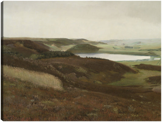 Un paisaje cerca de Bryrup, Jutlandia (1888) - Laurits Andersen Ring