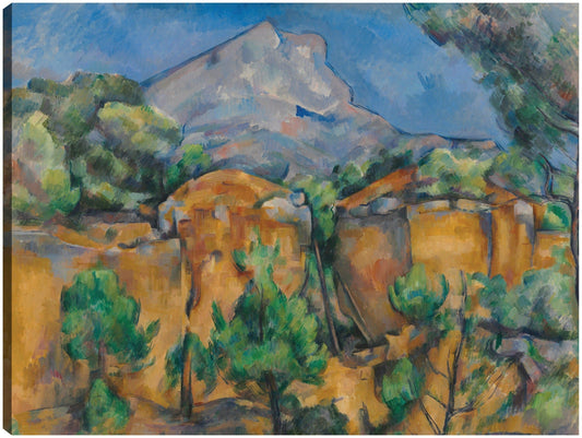 La Montaña Sainte-Victoire vista desde la cantera Bibémus (hacia 1897) - Paul Cézanne