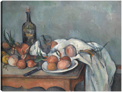 Naturaleza muerta con cebollas (1896 - 1898) - Paul Cézanne