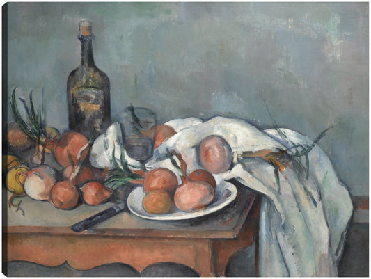 Naturaleza muerta con cebollas (1896 - 1898) - Paul Cézanne