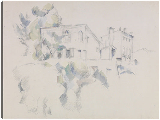 Vista del Château Noir (hacia 1887 - 1890) - Paul Cézanne