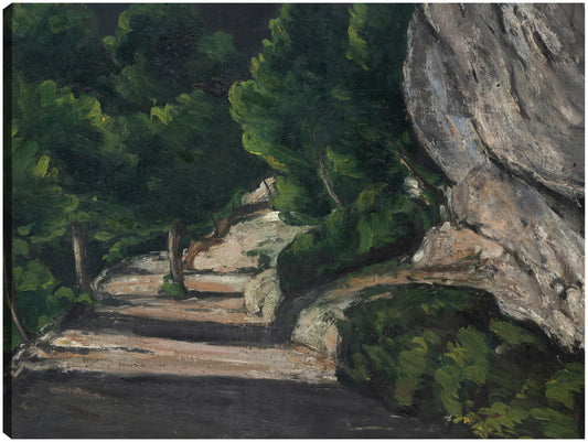 Paisaje. Camino con árboles en las Montañas Rocosas (1870 – 1871) - Paul Cézanne