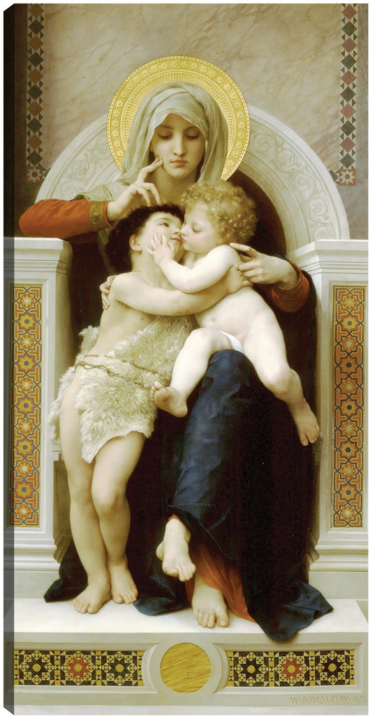 Virgen con el niño y Juan Bautista (1875) - William Bouguereau