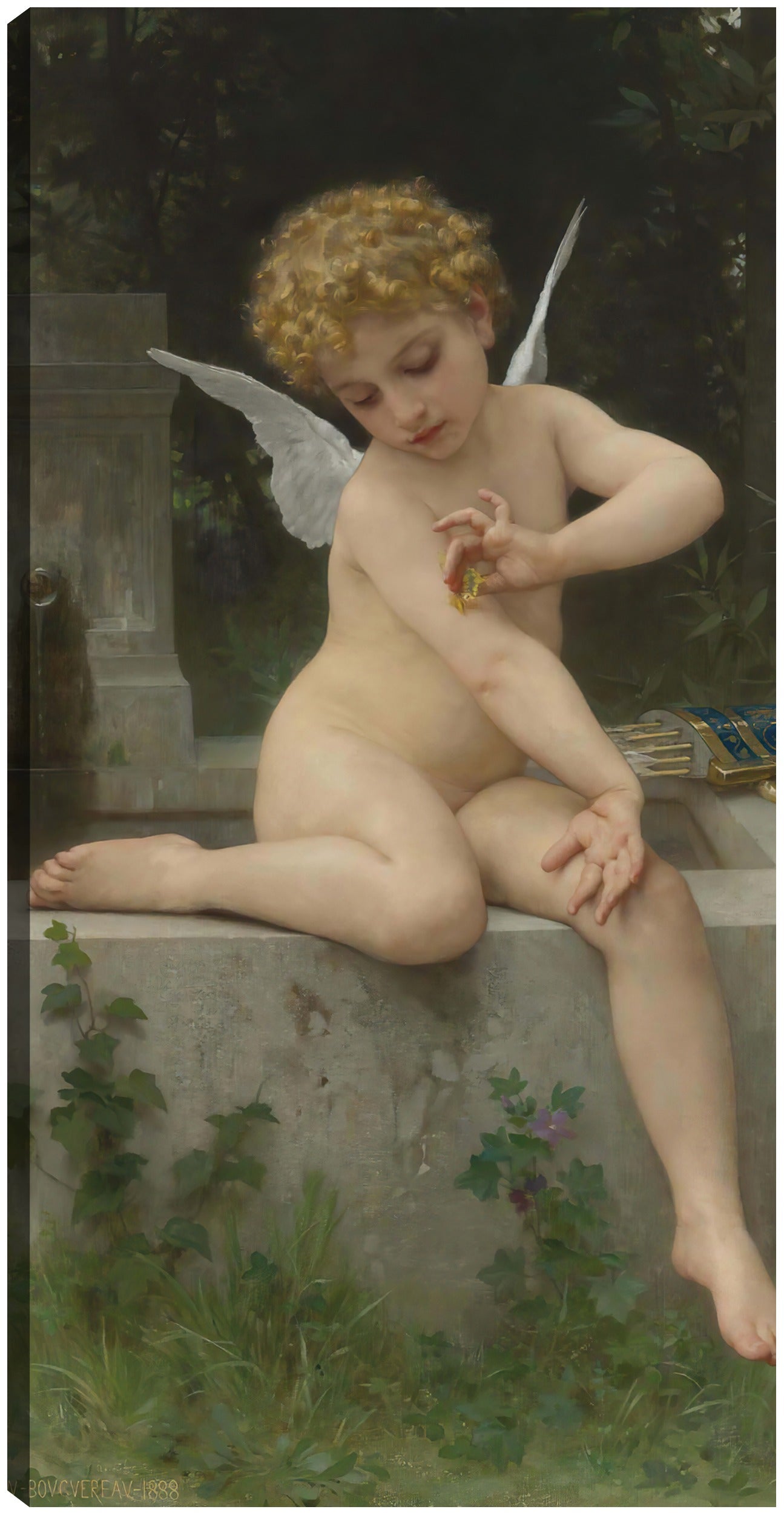 Amor a la mariposa (1888) - William Bouguereau