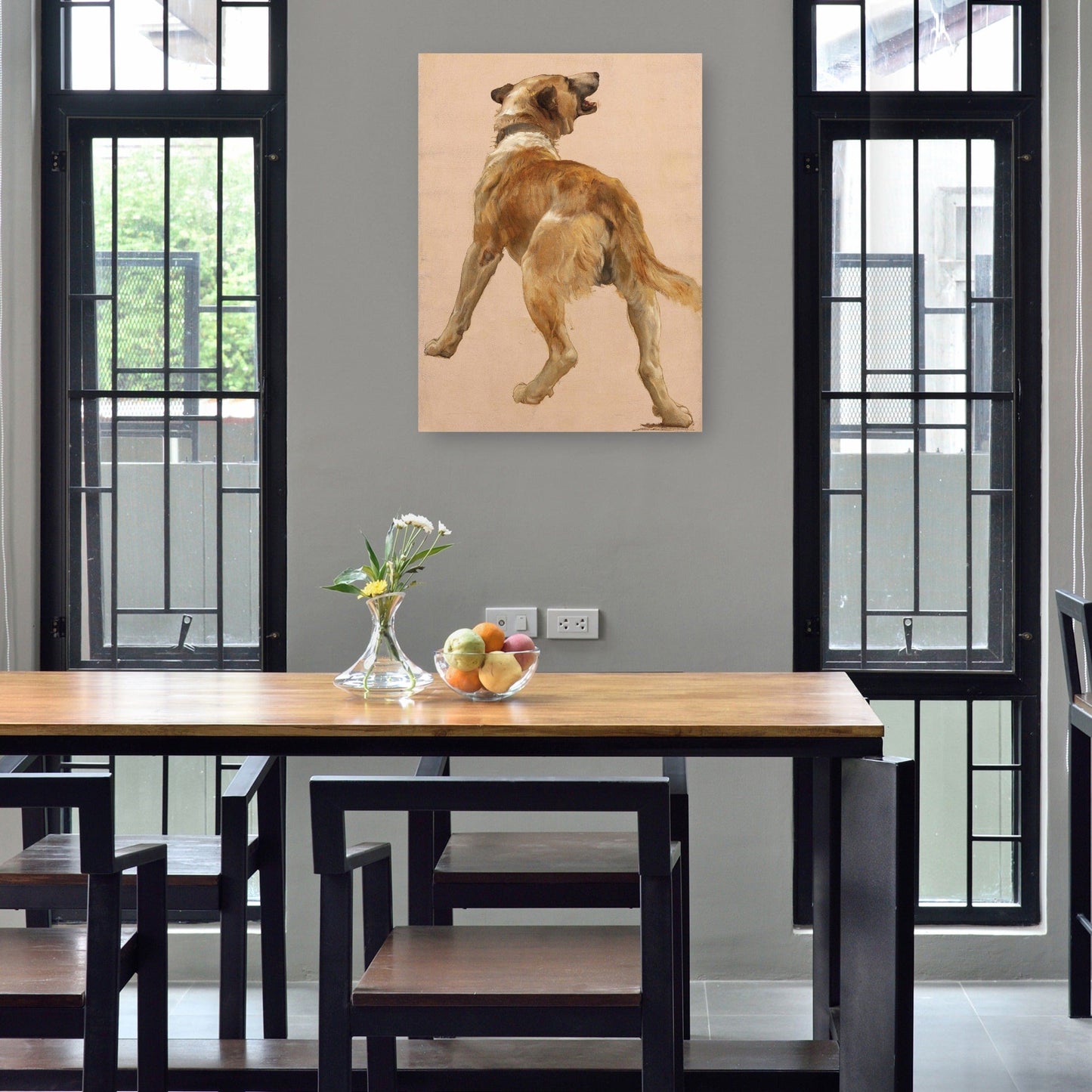 Estudio del perro guía hom?re et son. - William Bouguereau
