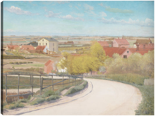 Vista desde una carretera cerca de Næstved, Zelanda (1892 – 1896) - Laurits Andersen Ring