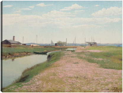 El río y el puerto de Frederiksværk (1900) - Laurits Andersen Ring