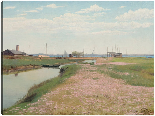 El río y el puerto de Frederiksværk (1900) - Laurits Andersen Ring