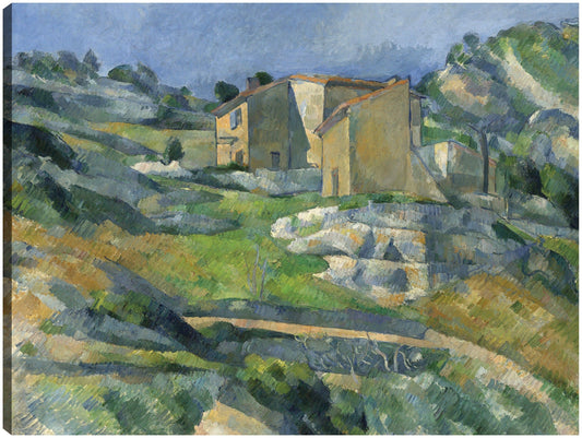 Casas en Provenza – El valle de Riaux cerca de L’Estaque (c. 1883) - Paul Cézanne