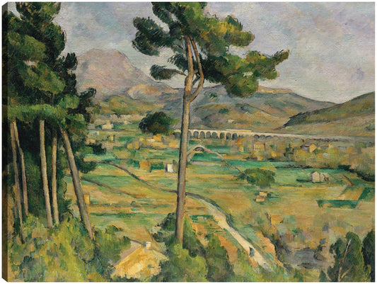 Mont Sainte-Victoire y el viaducto del Arco del Valle del Río (1882-1885) - Paul Cézanne