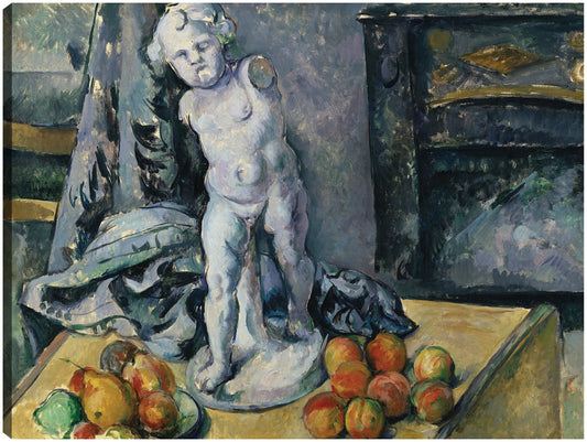 Naturaleza muerta con estatuilla (década de 1890) - Paul Cézanne