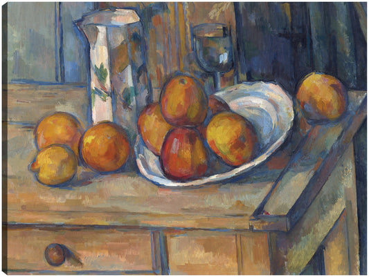 Naturaleza muerta con jarra de leche y fruta (c. 1900) - Paul Cézanne